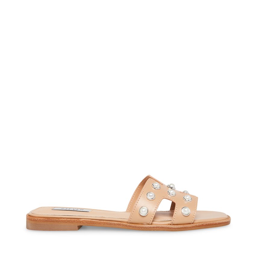 Sandalias de Diapositivas Steve Madden Hadyn-p Cuero Mujer Beige | ES IX4689